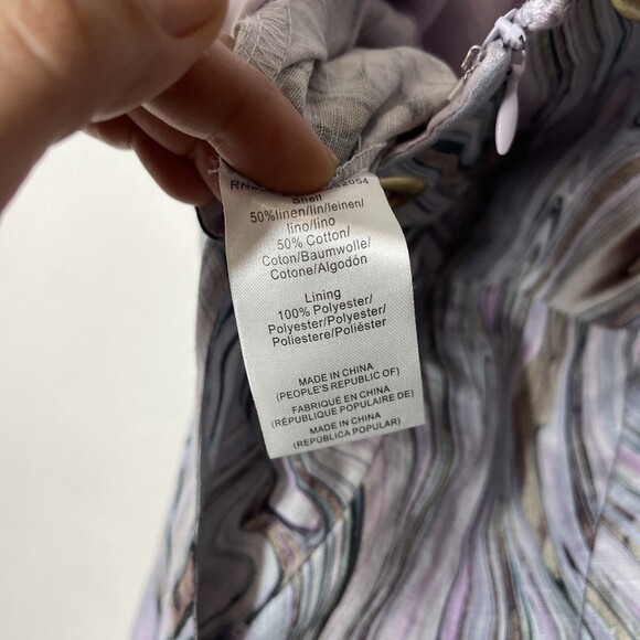 Anthropologie HUTCH Marbleized Overalls XSMALL Gray Purple Womens Jumpsuit Pants - Picture 10 of 10